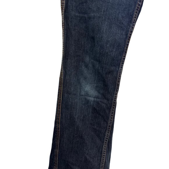 Vintage Y2K True Religion Flare Jeans Womens Size 30 Dark Wash Denim Made In USA - Picture 5 of 6